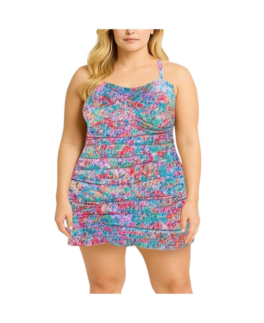 Женское купальное платье с оборками Swimsuits for All, Multi tiny abstract
Женское купальное платье с оборками Swimsuits for All, Multi tiny abstract