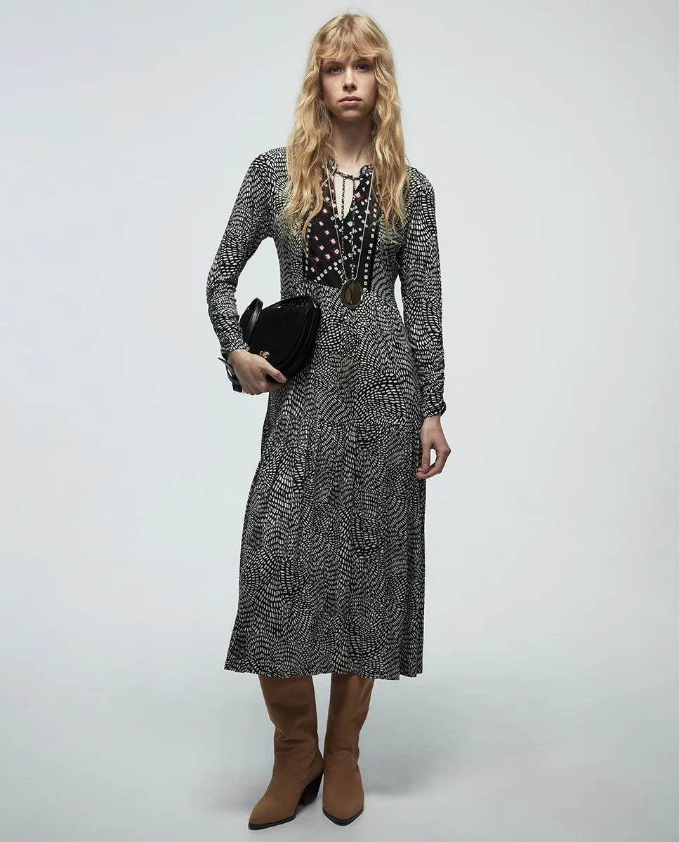 Платье из вискозы с нагрудной частью Sfera, черный
Платье из вискозы с нагрудной частью Sfera, черный