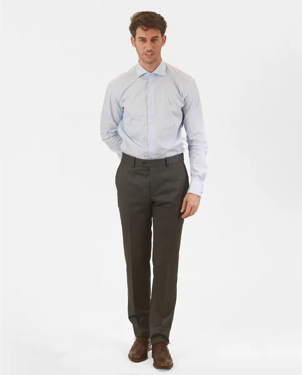 Мягкие узкие мужские классические брюки серого цвета Wickett Jones
Мягкие узкие мужские классические брюки серого цвета Wickett Jones