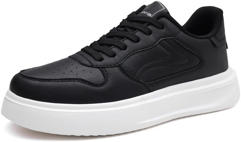 Мужские черные кожаные туфли - дышащие стильные кроссовки с толстой подошвой, для повседневной и спортивной носки, и легкие Sfxlucart
Мужские черные кожаные туфли - дышащие стильные кроссовки с толстой подошвой, для повседневной и спортивной носки, и легкие Sfxlucart