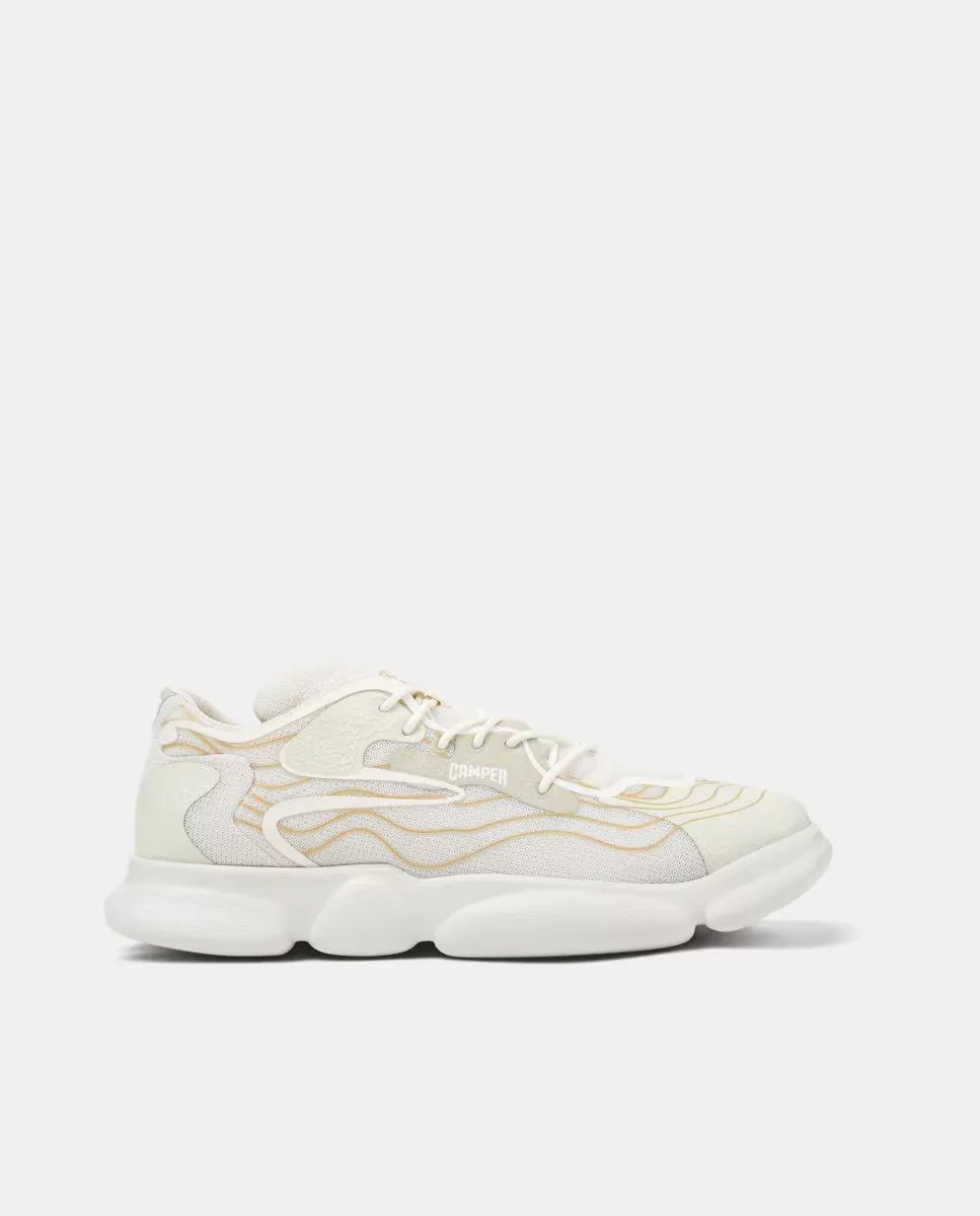 Карстовые мужские кожаные кроссовки на шнурках Camper, белый
Карстовые мужские кожаные кроссовки на шнурках Camper, белый