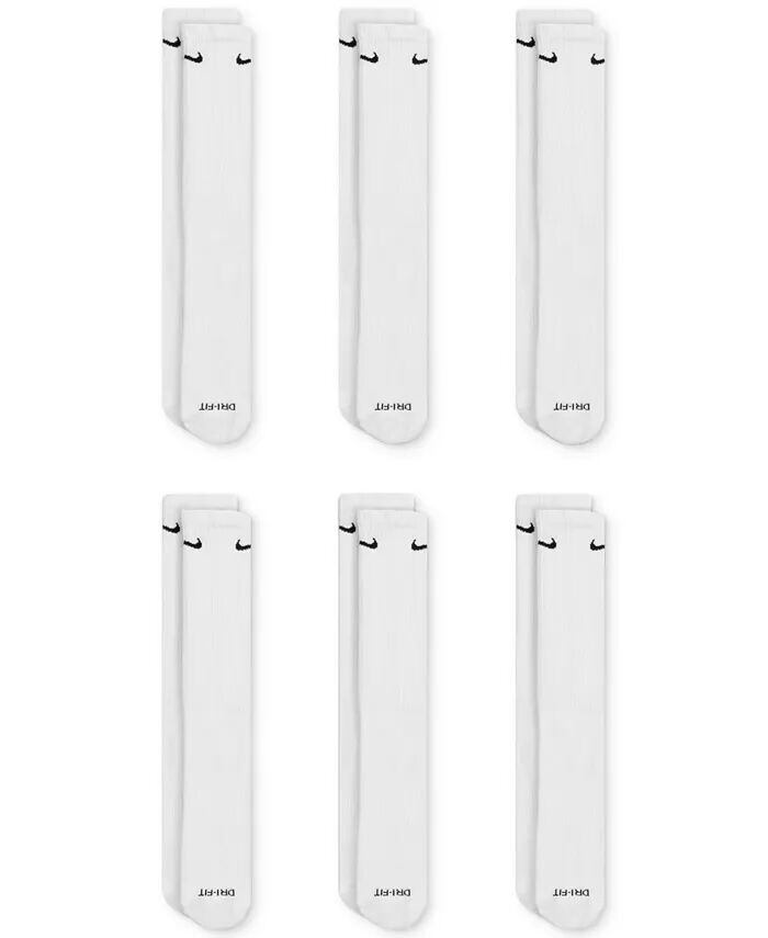 Унисекс повседневные мягкие тренировочные носки (6 пар) Nike, белый
Унисекс повседневные мягкие тренировочные носки (6 пар) Nike, белый