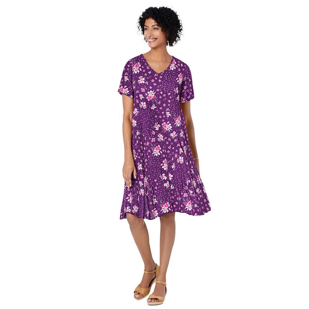 Женщина в женском коротком мятом платье больших размеров Woman Within, цвет Plum Purple Patch
Женщина в женском коротком мятом платье больших размеров Woman Within, цвет Plum Purple Patch
