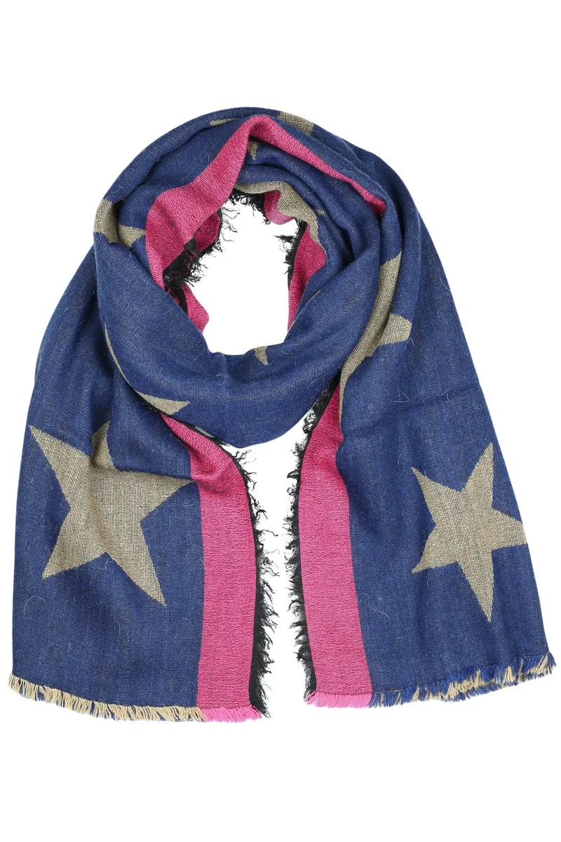 Шерстяной шарф COLLEZIONE ALESSANDRO "Звезды" с содержанием шерсти, производство Италия, цвет Royal
Шерстяной шарф COLLEZIONE ALESSANDRO "Звезды" с содержанием шерсти, производство Италия, цвет Royal