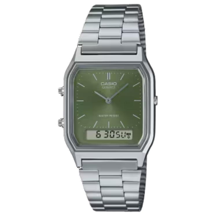 CASIO Часы Unisex Green Watch AQ-230A-3AMQY, Green Dial
CASIO Часы Unisex Green Watch AQ-230A-3AMQY, Green Dial