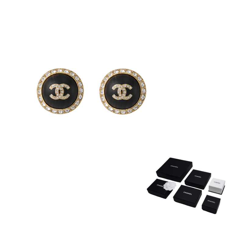 CHANEL Металлические серьги-гвоздики Women's Black
CHANEL Металлические серьги-гвоздики Women's Black