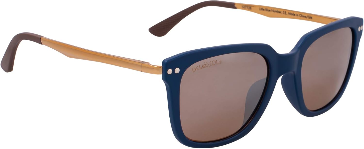 Солнцезащитные очки Del Sol Solize Color-Changing Unisex - Little Blue Number - меняют цвет с синего и серебристого на золотой на солнце - поляризованные линзы Pro, зеркальные линзы, 100% защита от UVA/UVB-лучей, Blue,gold,silver
Солнцезащитные очки Del Sol Solize Color-Changing Unisex - Little Blue Number - меняют цвет с синего и серебристого на золотой на солнце - поляризованные линзы Pro, зеркальные линзы, 100% защита от UVA/UVB-лучей, Blue,gold,silver