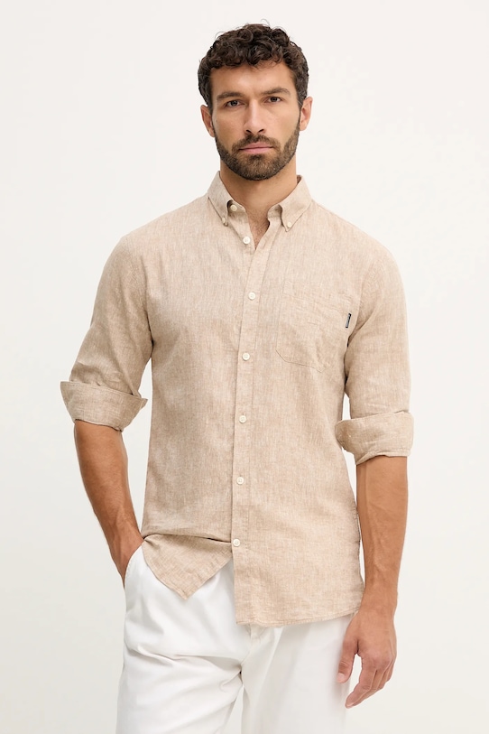 Льняная рубашка Lindbergh, бежевый
Льняная рубашка Lindbergh, бежевый
