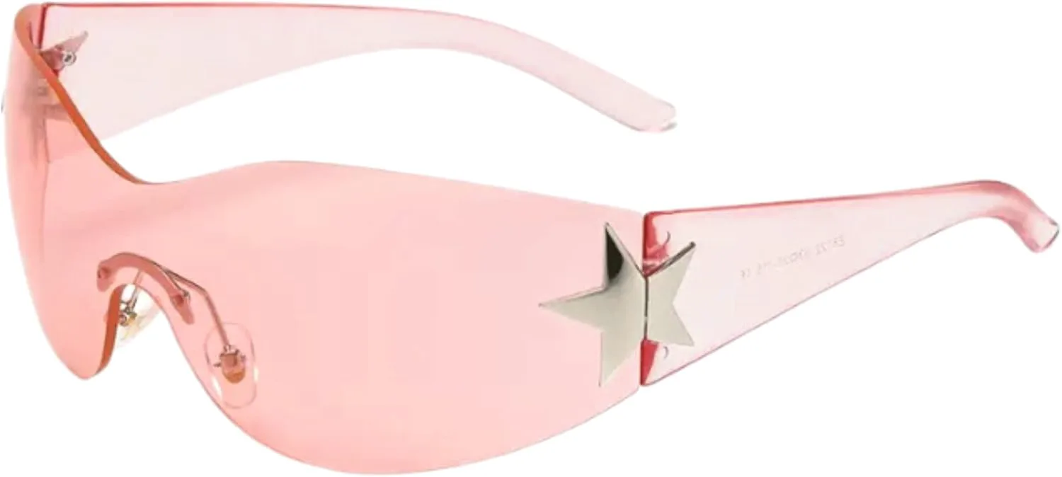 Солнцезащитные очки без оправы в стиле Y2K для женщин, очки-щитки с обтекаемой формой, модные женские солнцезащитные очки SC Sapphire Gorgeous Skin Collection, Pink
Солнцезащитные очки без оправы в стиле Y2K для женщин, очки-щитки с обтекаемой формой, модные женские солнцезащитные очки SC Sapphire Gorgeous Skin Collection, Pink