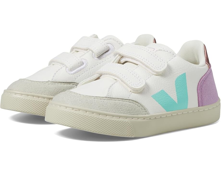 Кроссовки VEJA Kids Small V-12, цвет Extra-White_Multico-Orchid
Кроссовки VEJA Kids Small V-12, цвет Extra-White_Multico-Orchid