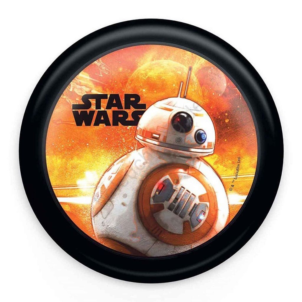 Детский светодиодный настенный светильник Philips Disney Star Wars 0,3 Вт BB-8, черный
Детский светодиодный настенный светильник Philips Disney Star Wars 0,3 Вт BB-8, черный