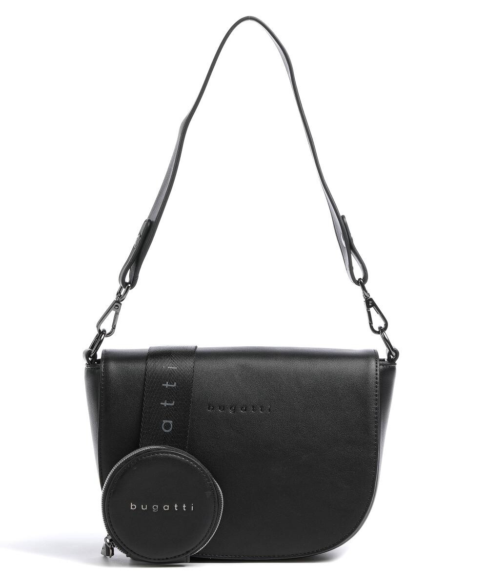 Сумка через плечо "Алмата" из искусственной кожи. Bugatti, черный 
Сумка через плечо "Алмата" из искусственной кожи. Bugatti, черный