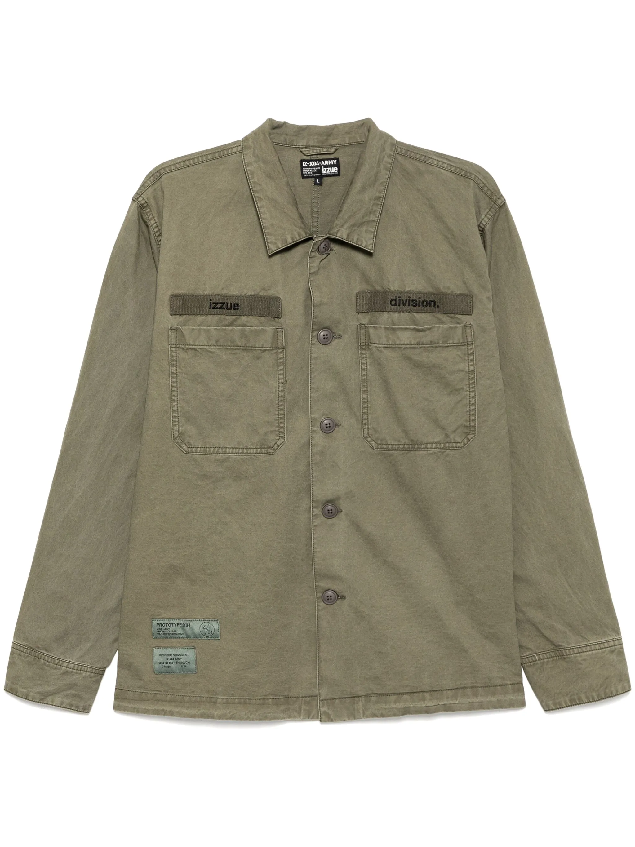 Рубашка с вышитым логотипом Izzue, зеленый
Рубашка с вышитым логотипом Izzue, зеленый