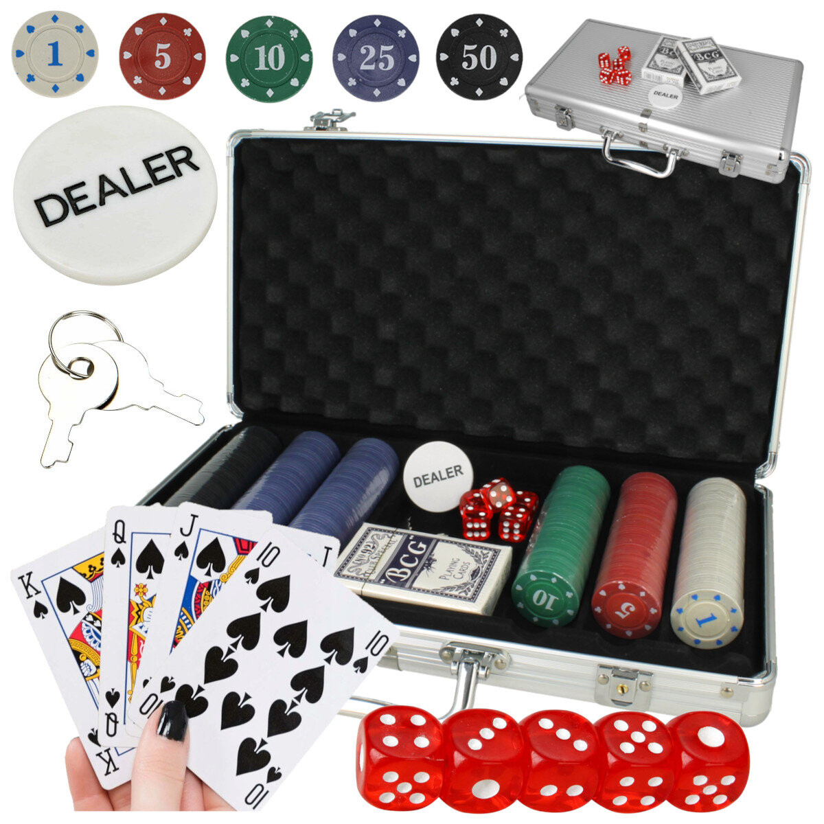 Покерный набор на 300 фишек, чемодан номиналом карт U525 elektrostator 
Покерный набор на 300 фишек, чемодан номиналом карт U525 elektrostator