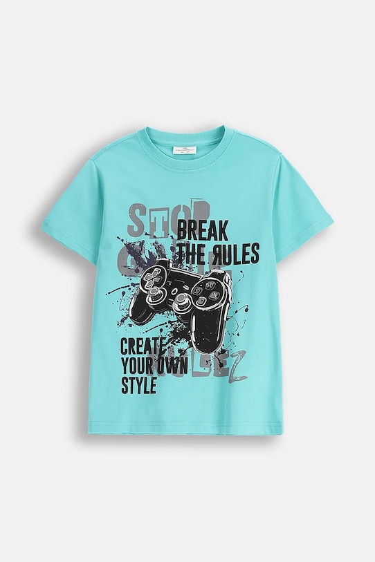 Детская хлопковая футболка Coccodrillo, синий
Детская хлопковая футболка Coccodrillo, синий