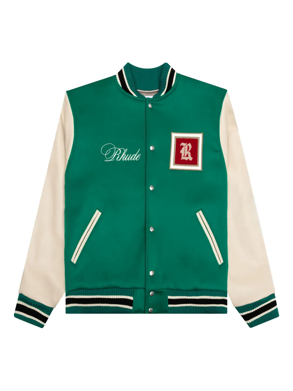 Куртка-бомбер с плиточным узором RHUDE, зеленый
Куртка-бомбер с плиточным узором RHUDE, зеленый