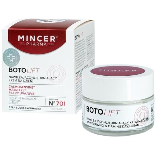 Дневной крем увлажняющий и укрепляющий № 701, 50 мл Mincer Pharma, BotoLift X 40+
Дневной крем увлажняющий и укрепляющий № 701, 50 мл Mincer Pharma, BotoLift X 40+