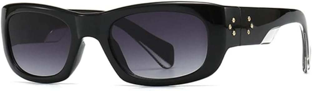 Солнцезащитные очки в стиле панк с прямоугольными заклепками для мужчин, винтажные женские солнцезащитные очки с защитой от УФ-излучения UV400 TVTBBVV, Black Gray Gradient
Солнцезащитные очки в стиле панк с прямоугольными заклепками для мужчин, винтажные женские солнцезащитные очки с защитой от УФ-излучения UV400 TVTBBVV, Black Gray Gradient