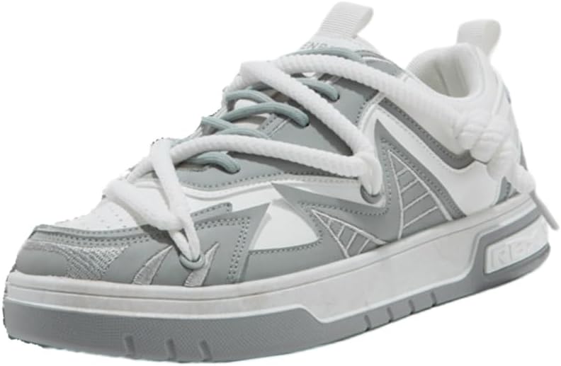 Мужские модные скейтбордические кроссовки - противоскользящие спортивные и повседневные обувь, подходят для ежедневной носки Fusecottc, серый
Мужские модные скейтбордические кроссовки - противоскользящие спортивные и повседневные обувь, подходят для ежедневной носки Fusecottc, серый