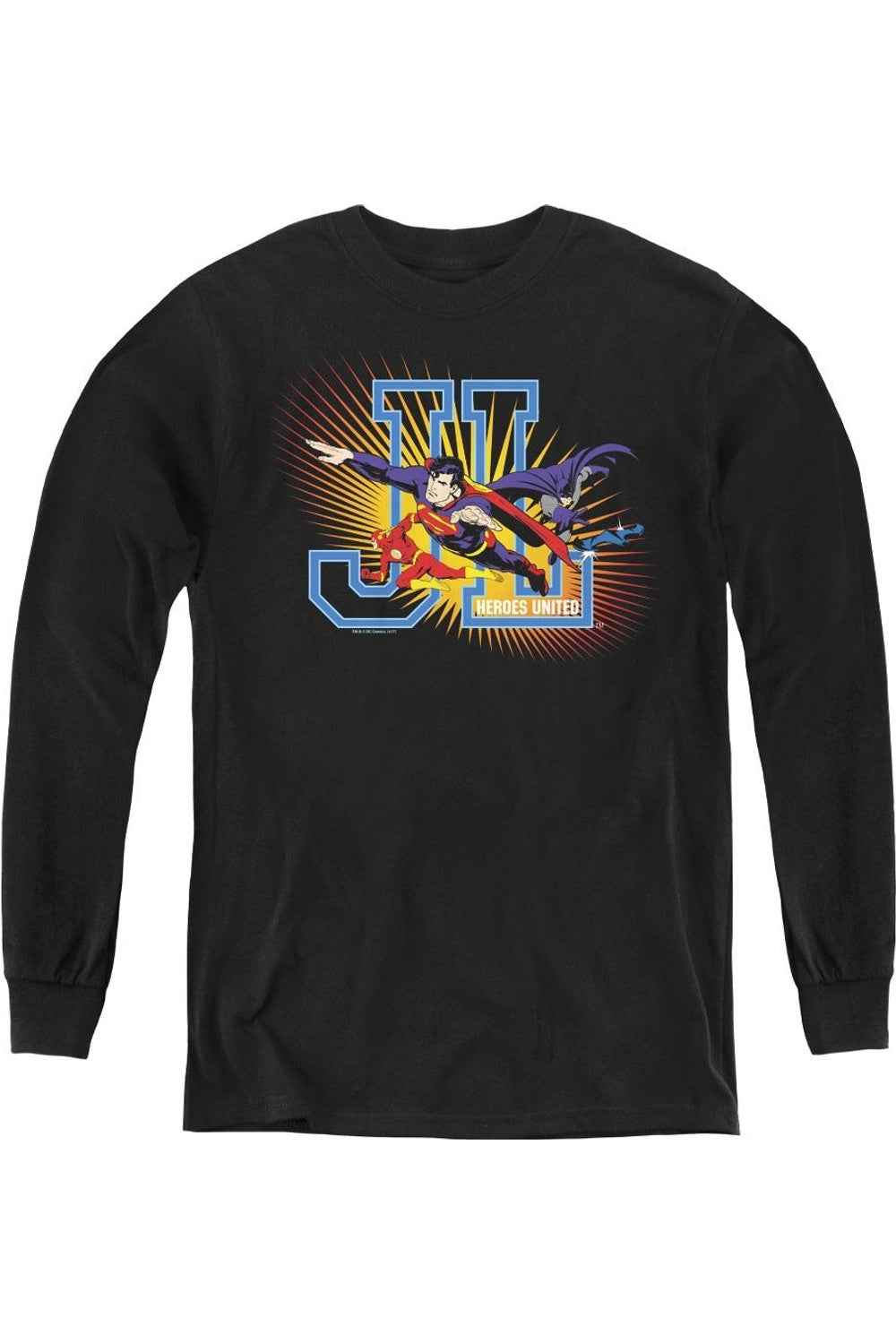 Футболка с длинным рукавом для детей "Лига справедливости Америки: Объединенные герои" Gildan, черный
Футболка с длинным рукавом для детей "Лига справедливости Америки: Объединенные герои" Gildan, черный