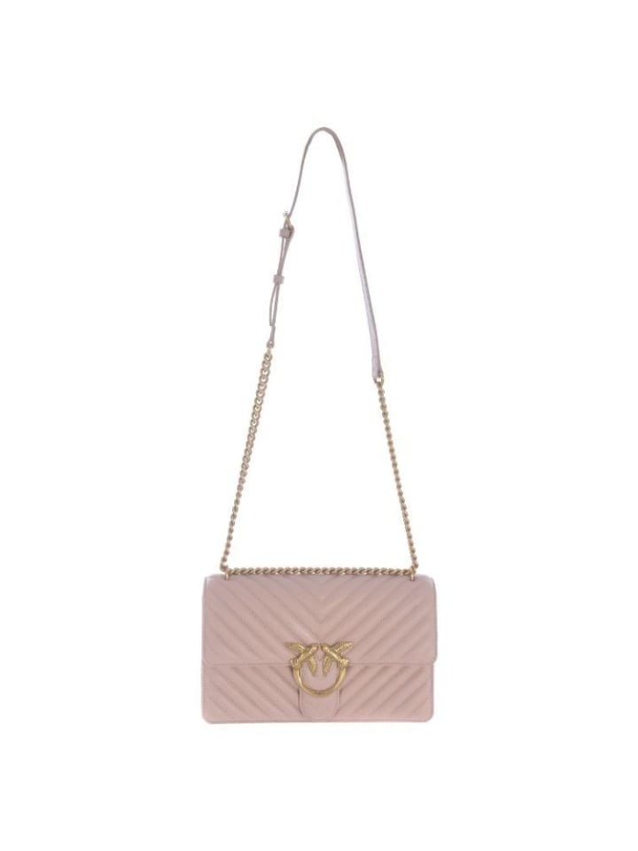 Pinko Классическая сумка "Любовь" розового цвета
Pinko Классическая сумка "Любовь" розового цвета