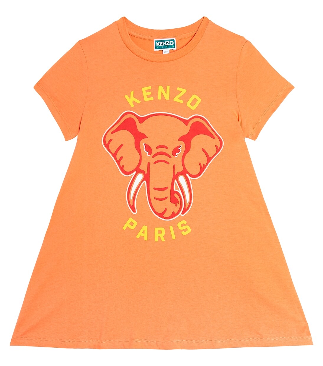Платье-футболка из хлопкового джерси с принтом Kenzo Kids, красный
Платье-футболка из хлопкового джерси с принтом Kenzo Kids, красный