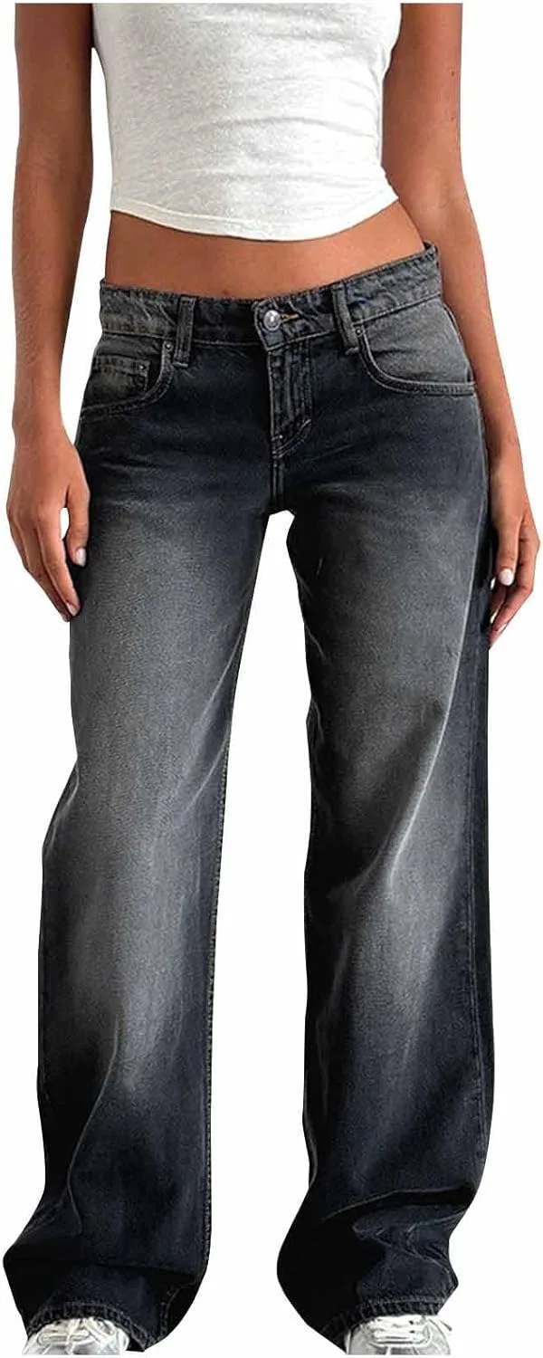 Женские джинсы sweatpant с высокой талией и прямыми штанинами
Женские джинсы sweatpant с высокой талией и прямыми штанинами