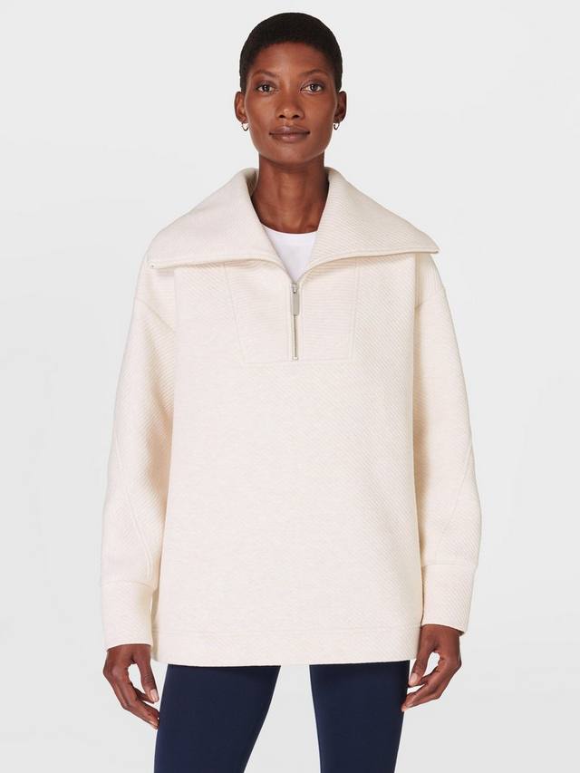 Сияющая толстовка на молнии 1/2 дюйма Sweaty Betty, цвет Oatmeal Marl
Сияющая толстовка на молнии 1/2 дюйма Sweaty Betty, цвет Oatmeal Marl