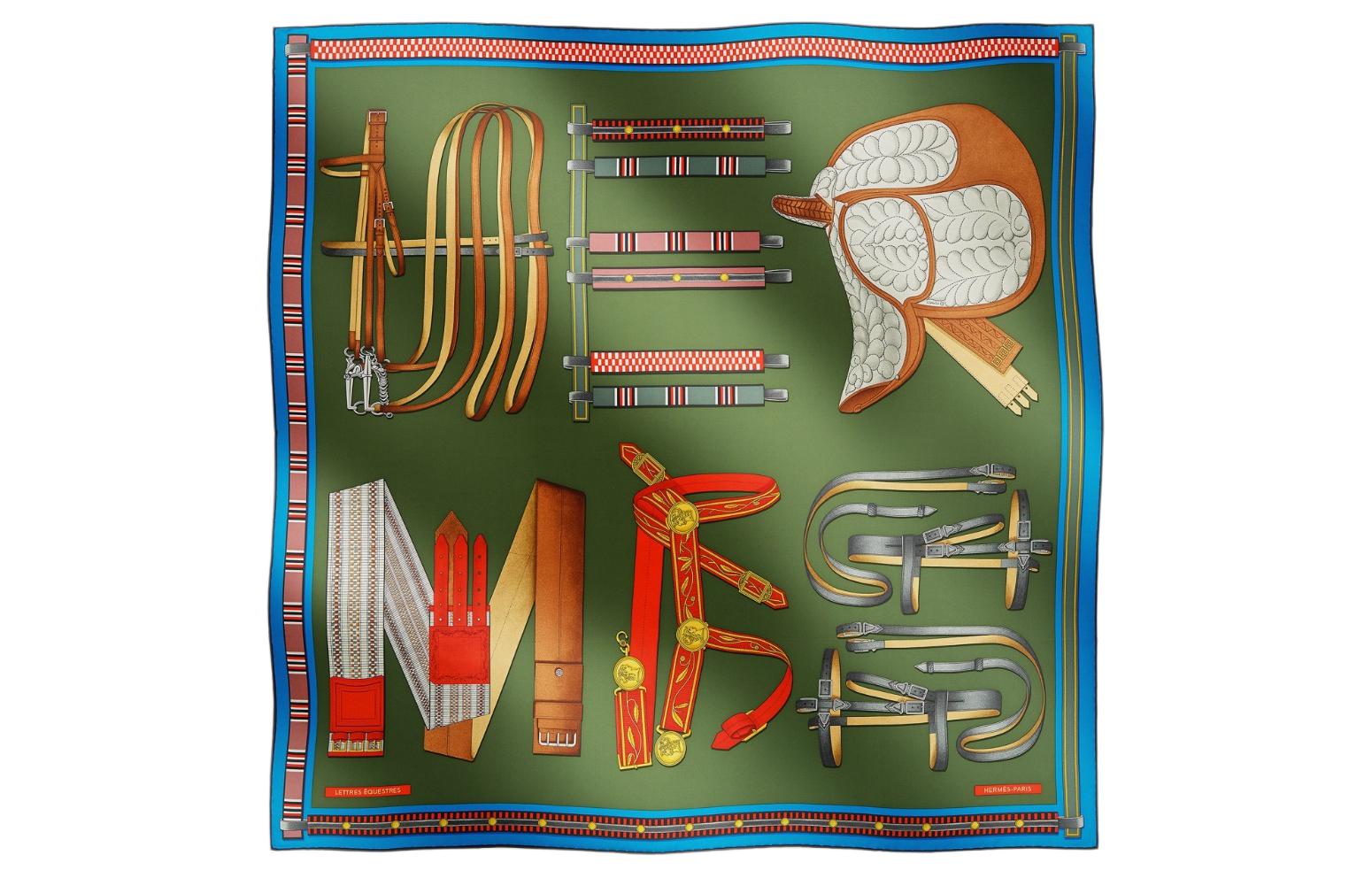 Шелковый платок унисекс зеленый HERMES
Шелковый платок унисекс зеленый HERMES