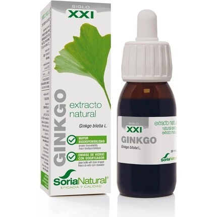 Натуральный экстракт гинкго билоба 50 мл, Soria Natural
Натуральный экстракт гинкго билоба 50 мл, Soria Natural