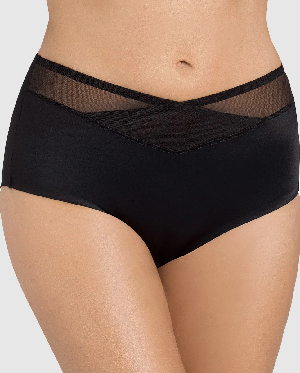 Классические женские трусики Triumph с перекрестной отделкой, черный