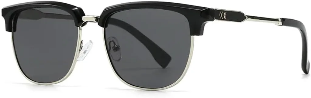 Солнцезащитные очки с защитой UV400 | Круглая оправа, серый градиент | Для женщин и мужчин, для занятий спортом на открытом воздухе и вождения DSVIGF, C1 Silver Black
Солнцезащитные очки с защитой UV400 | Круглая оправа, серый градиент | Для женщин и мужчин, для занятий спортом на открытом воздухе и вождения DSVIGF, C1 Silver Black