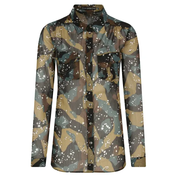 Рубашка Eirene стандартного кроя Guess, хаки
Рубашка Eirene стандартного кроя Guess, хаки