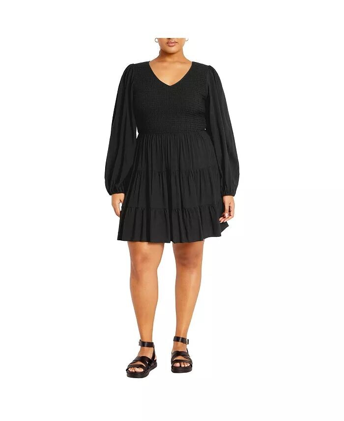 Мини-платье Джемма больших размеров CITY CHIC, черный
Мини-платье Джемма больших размеров CITY CHIC, черный