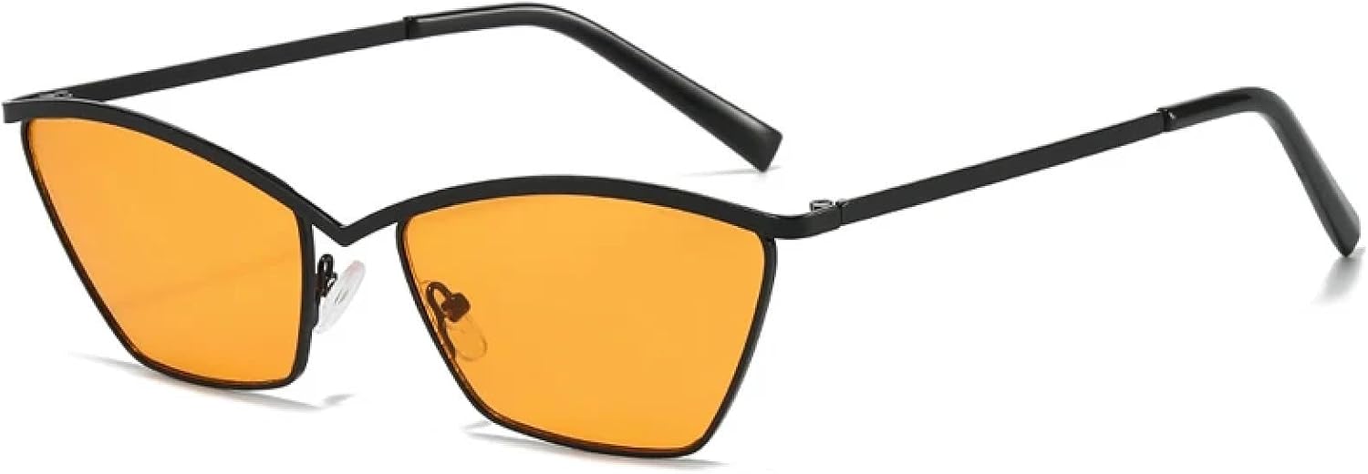 Ретро-очки «кошачий глаз» высокого качества для мужчин и женщин, в металлической оправе, винтажный стиль, роскошные трендовые очки с защитой от УФ-излучения UV400 TKKTLLT, Black Orange
Ретро-очки «кошачий глаз» высокого качества для мужчин и женщин, в металлической оправе, винтажный стиль, роскошные трендовые очки с защитой от УФ-излучения UV400 TKKTLLT, Black Orange