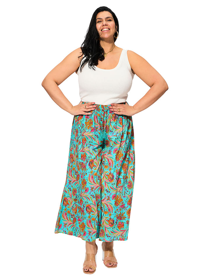 Брюки бирюзового/оранжевого цвета Aller Simplement
Брюки бирюзового/оранжевого цвета Aller Simplement