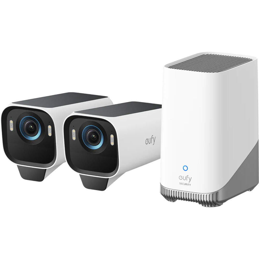 Беспроводной комплект из двух камер безопасности eufy Security eufyCam S3 Pro 4K UHD
Беспроводной комплект из двух камер безопасности eufy Security eufyCam S3 Pro 4K UHD