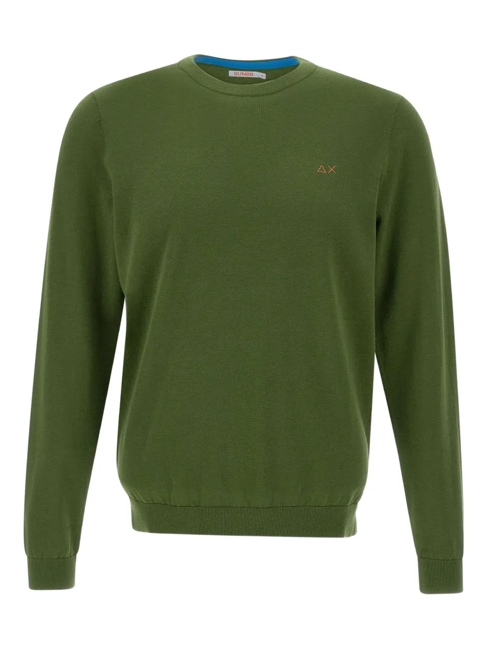 Хлопковый джемпер с круглым вырезом Sun68, зеленый
Хлопковый джемпер с круглым вырезом Sun68, зеленый
