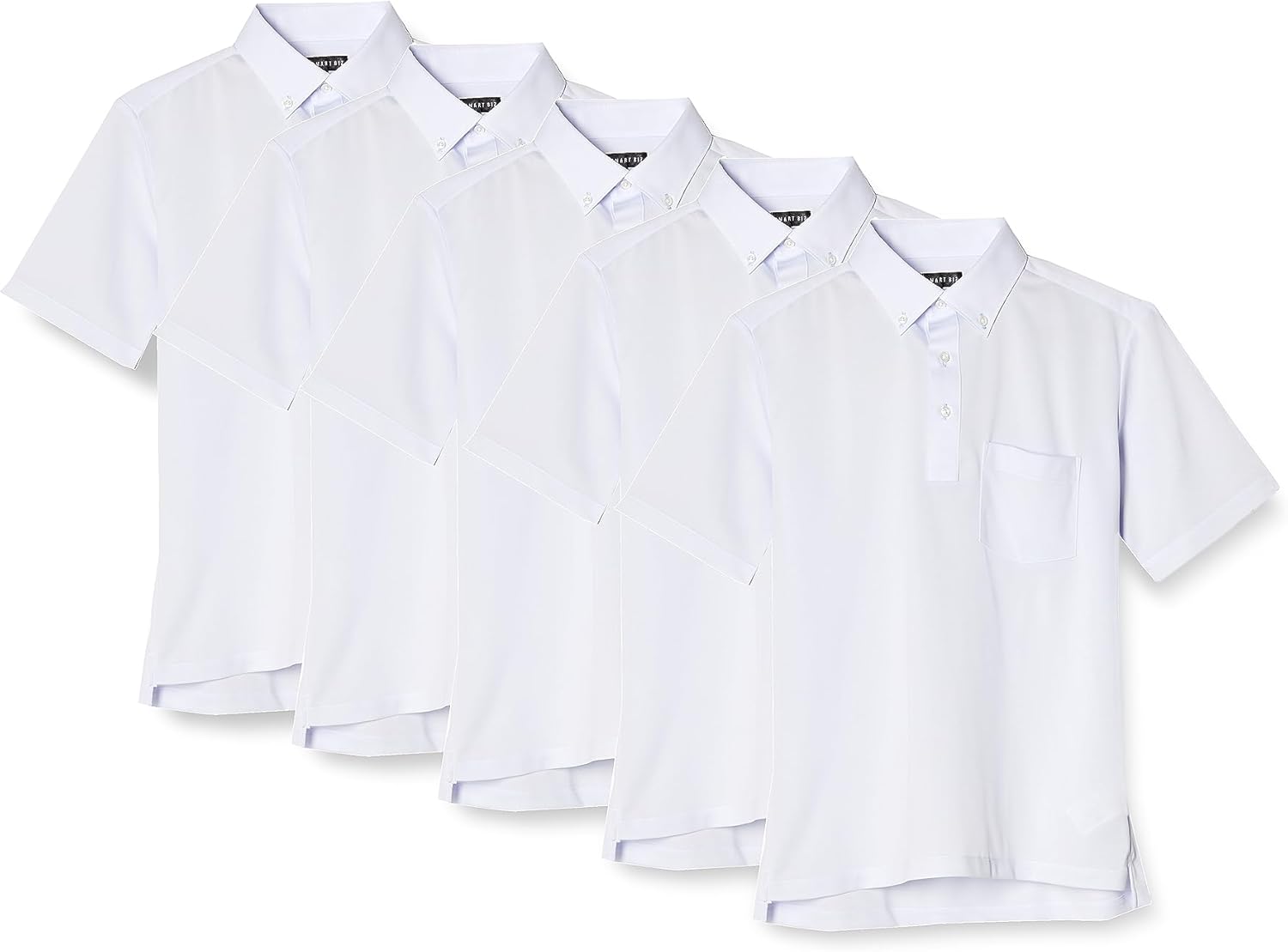 Комплект из 5 мужских поло Smart Biz Biz, не требующих глажки, с коротким рукавом, полностью не требующих глажки, белый
Комплект из 5 мужских поло Smart Biz Biz, не требующих глажки, с коротким рукавом, полностью не требующих глажки, белый