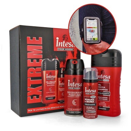 Подарочный набор Intesa Homme Extreme: дезодорант + гель для душа + браслет с пеной для бритья, Targeted
Подарочный набор Intesa Homme Extreme: дезодорант + гель для душа + браслет с пеной для бритья, Targeted