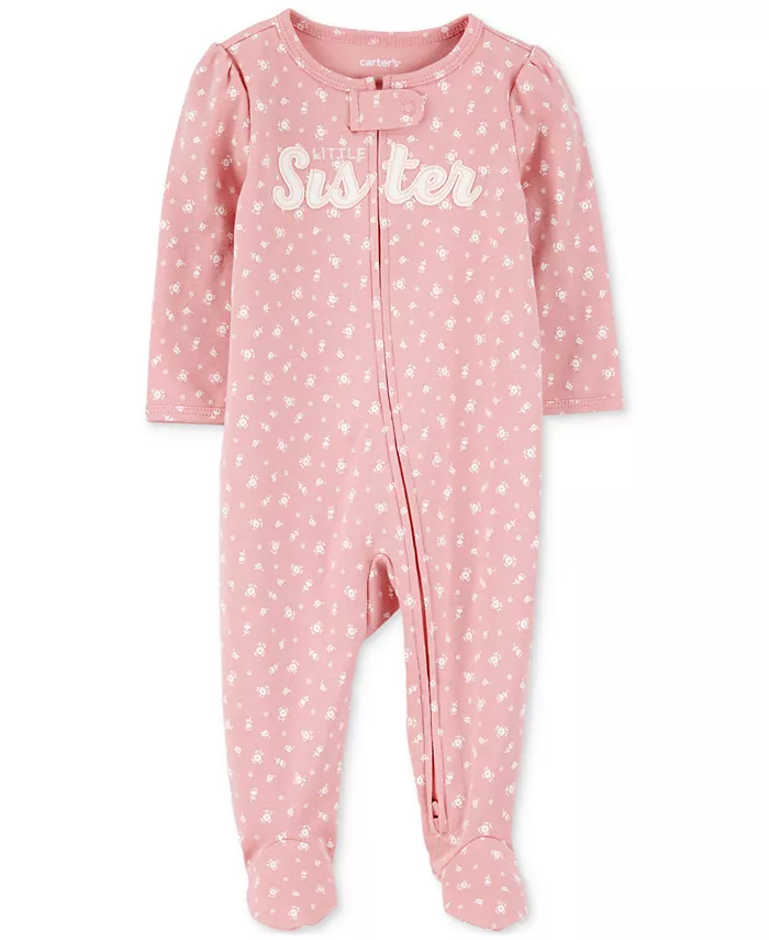 Пижама для девочек Little Sister из хлопка Carter's, розовый
Пижама для девочек Little Sister из хлопка Carter's, розовый