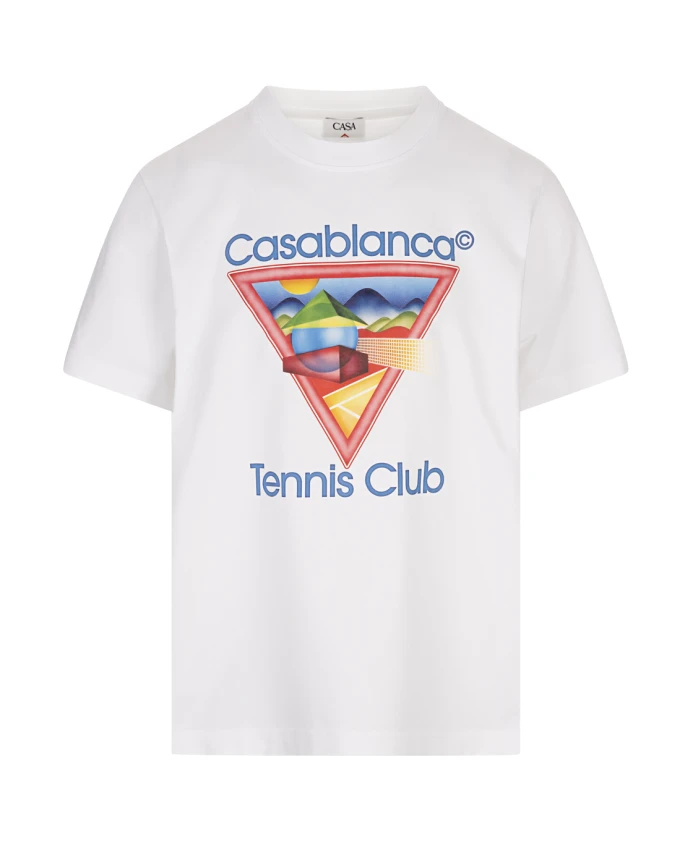Футболка с коротким рукавом с изображением символа теннисного клуба Casablanca, белый
Футболка с коротким рукавом с изображением символа теннисного клуба Casablanca, белый