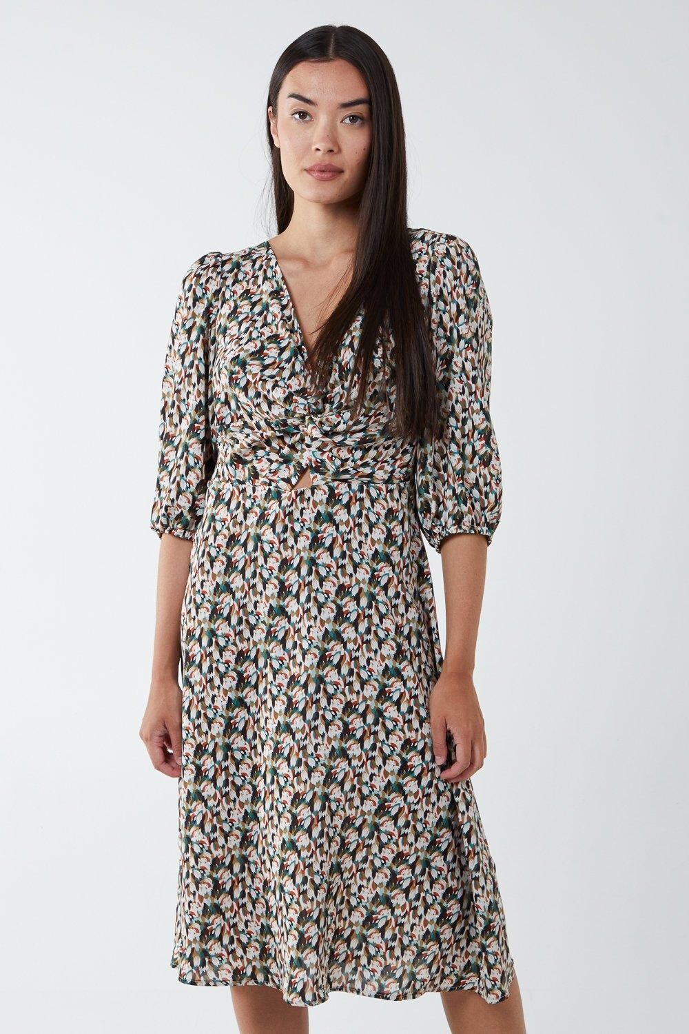 Платье с вырезом спереди и узлом Blue Vanilla, черный
Платье с вырезом спереди и узлом Blue Vanilla, черный