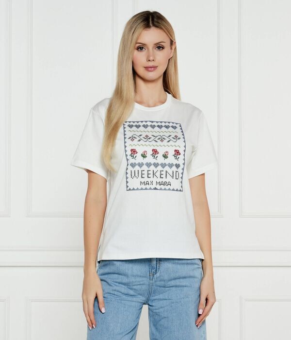 Футболка женская Weekend Maxmara с вышивкой, белый
Футболка женская Weekend Maxmara с вышивкой, белый
