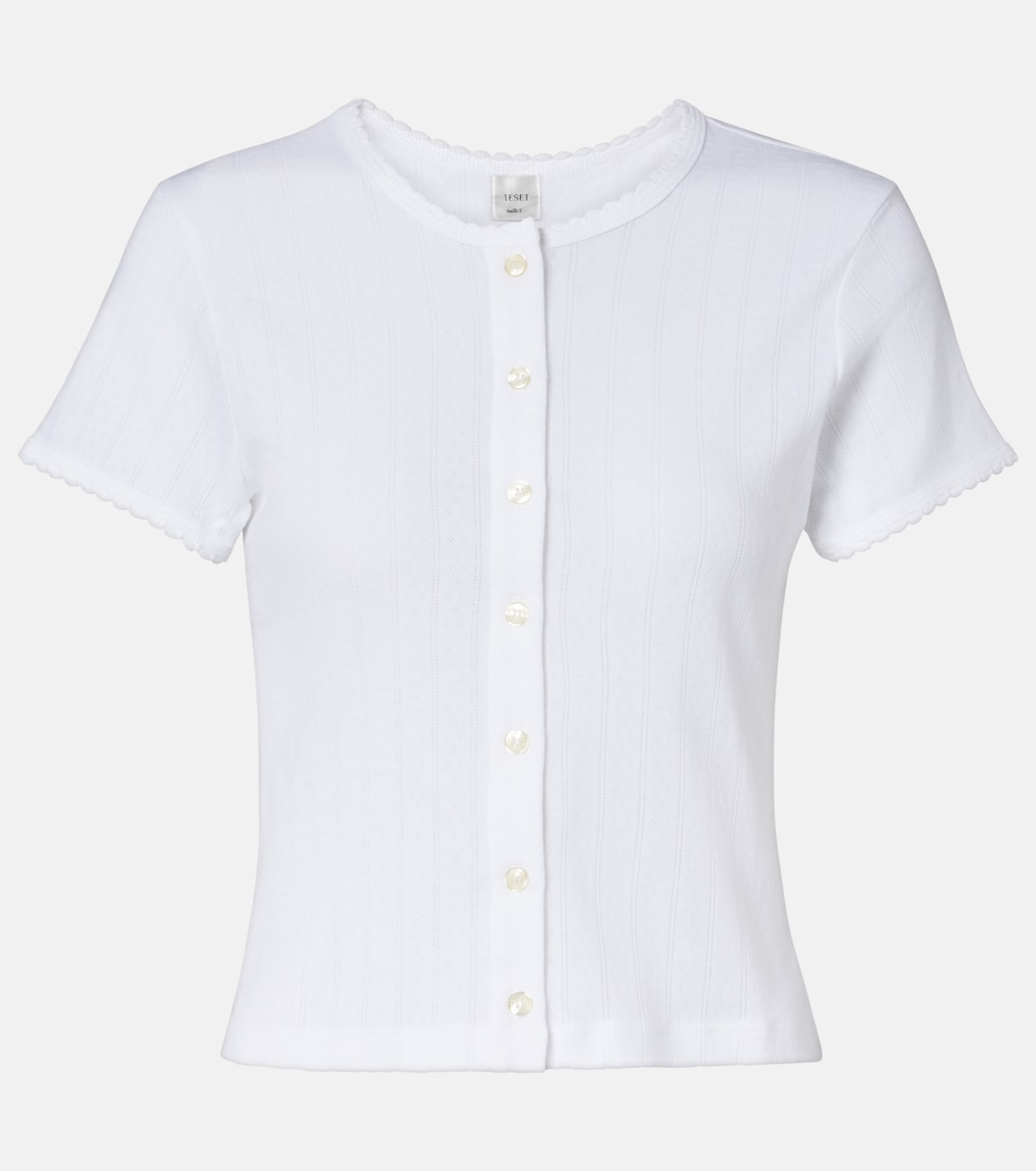 Кардиган из хлопка Pointelle Leset, белый
Кардиган из хлопка Pointelle Leset, белый