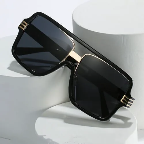 Модные квадратные солнцезащитные очки для женщин, винтажные солнцезащитные очки большого размера, женские очки в крупной оправе для женщин/мужчин MTZJH, C1 Black Gray
Модные квадратные солнцезащитные очки для женщин, винтажные солнцезащитные очки большого размера, женские очки в крупной оправе для женщин/мужчин MTZJH, C1 Black Gray