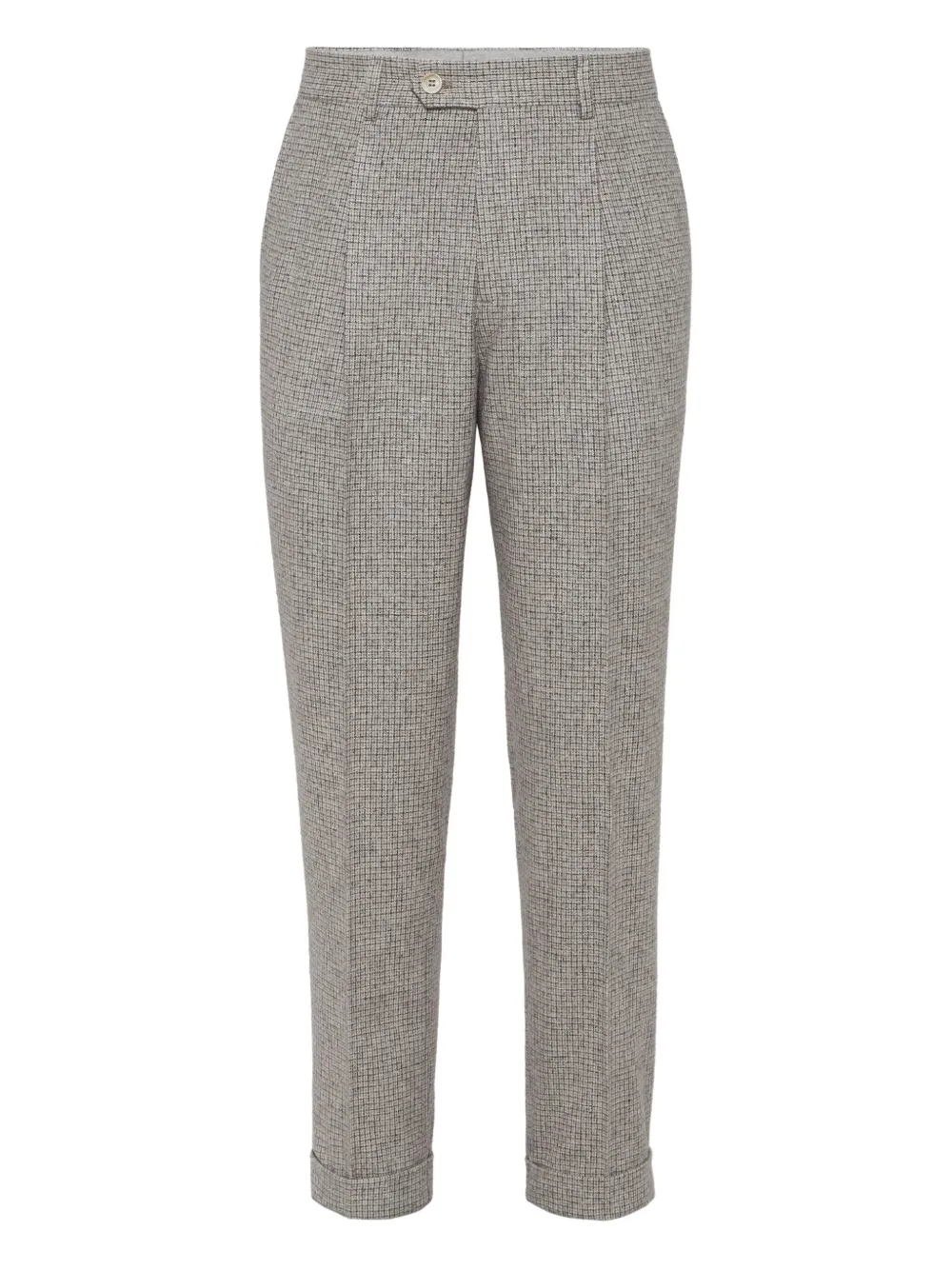 Клетчатые брюки со складками Brunello Cucinelli, нейтральный
Клетчатые брюки со складками Brunello Cucinelli, нейтральный