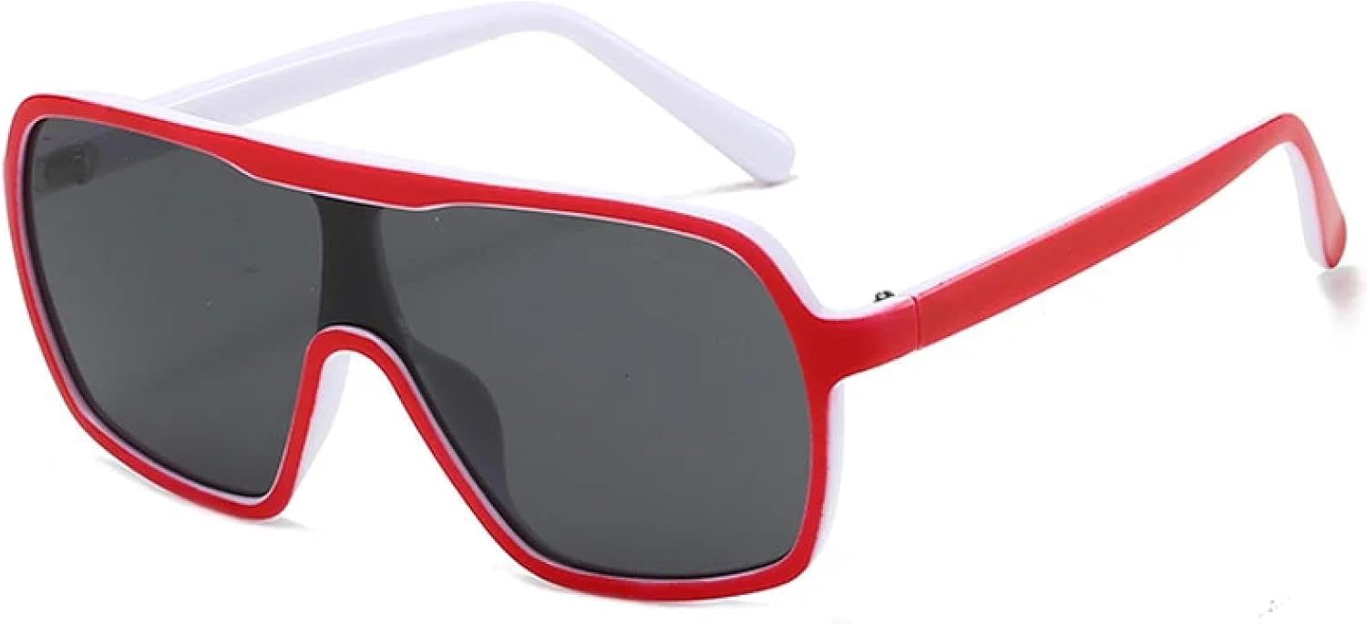 Модные солнцезащитные очки в крупной оправе, цельные, для женщин и мужчин, класса люкс, для активного отдыха, спорта и вождения, защита от УФ-излучения UV400 TKKTLLT, Red White Gray
Модные солнцезащитные очки в крупной оправе, цельные, для женщин и мужчин, класса люкс, для активного отдыха, спорта и вождения, защита от УФ-излучения UV400 TKKTLLT, Red White Gray