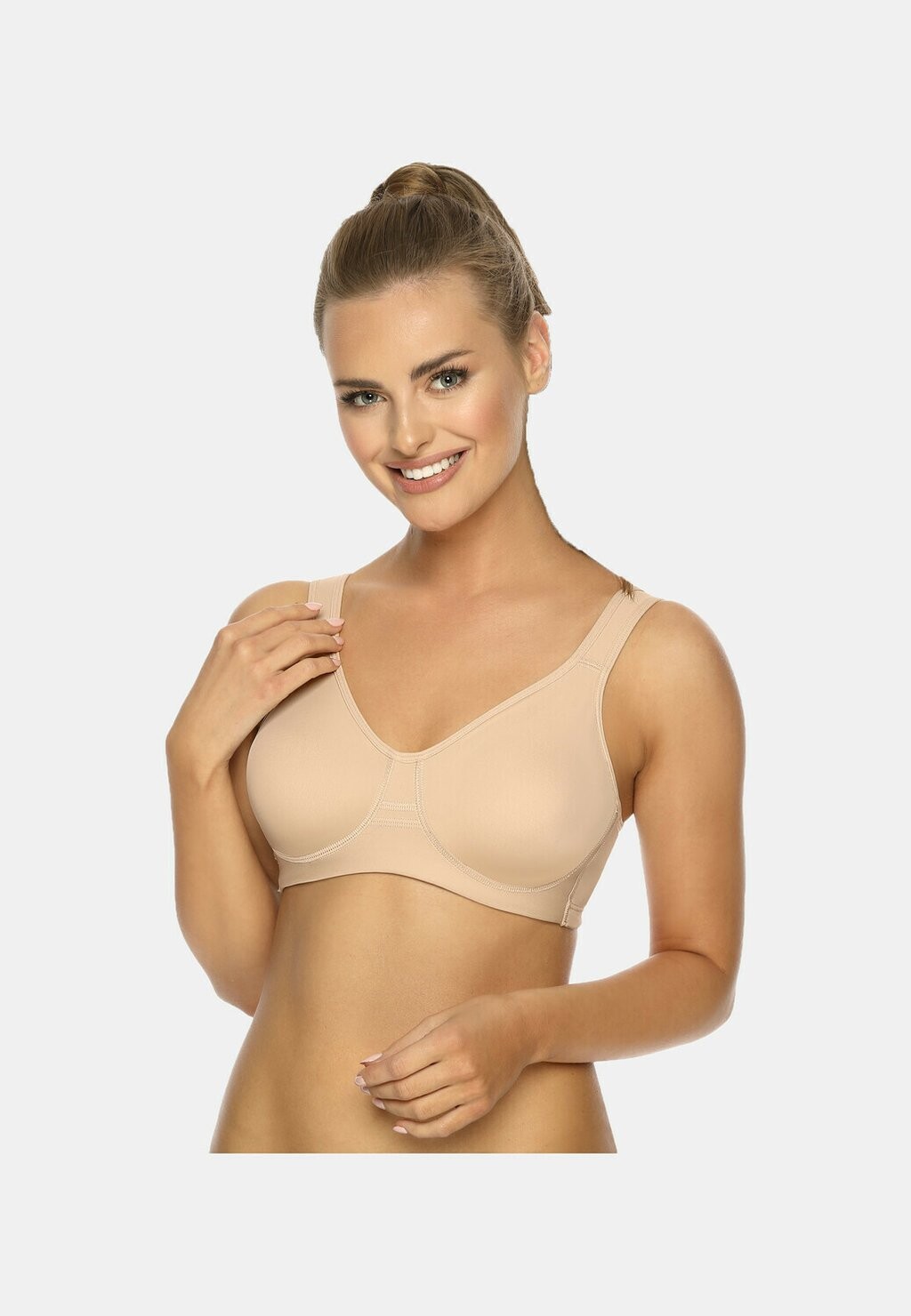 Спортивный бюстгальтер WELLNESS-BH SPORT-BH 14750 SOFT BÜGELLOS SCHNELLTROCKNEND MIT UNTERBRUSTBAND AUS FROTTEE MIDDLE FUNCTION FARBE HAUT VIANIA Dessous, нюд
Спортивный бюстгальтер WELLNESS-BH SPORT-BH 14750 SOFT BÜGELLOS SCHNELLTROCKNEND MIT UNTERBRUSTBAND AUS FROTTEE MIDDLE FUNCTION FARBE HAUT VIANIA Dessous, нюд