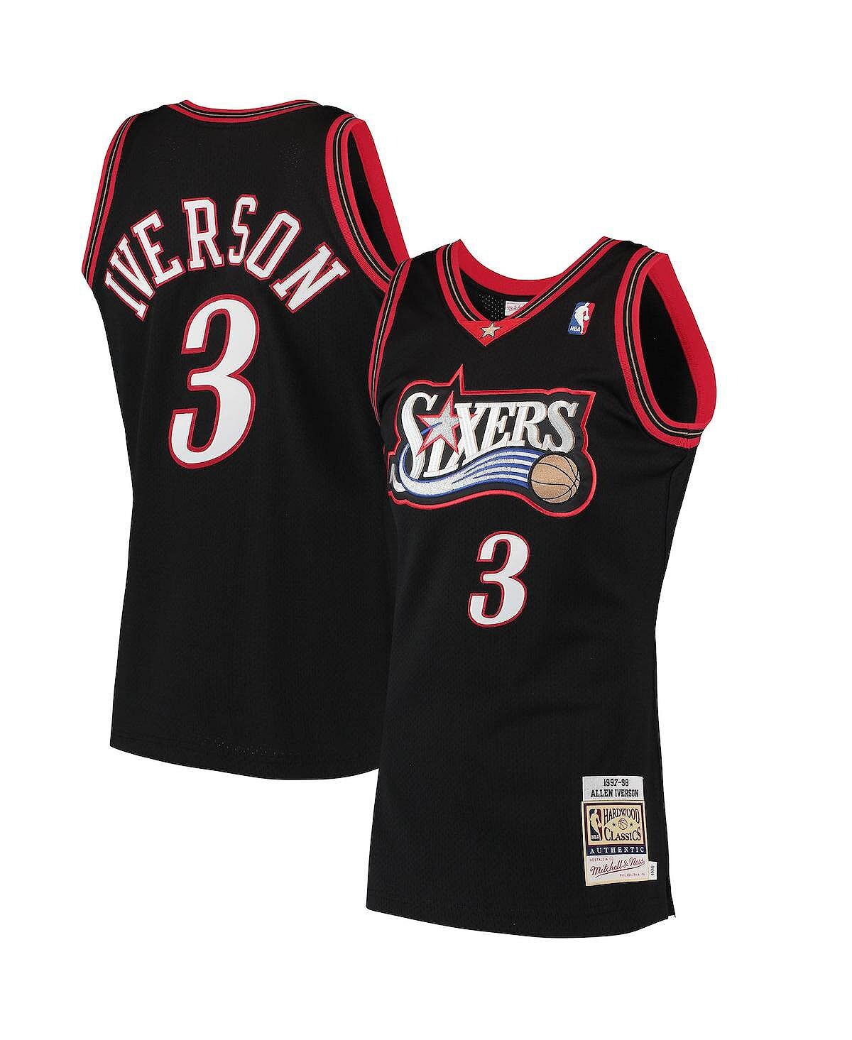 Мужской черный джерси Allen Iverson Philadelphia 76ers 1997 Hardwood Classics Authentic Джерси Mitchell & Ness
Мужской черный джерси Allen Iverson Philadelphia 76ers 1997 Hardwood Classics Authentic Джерси Mitchell & Ness
